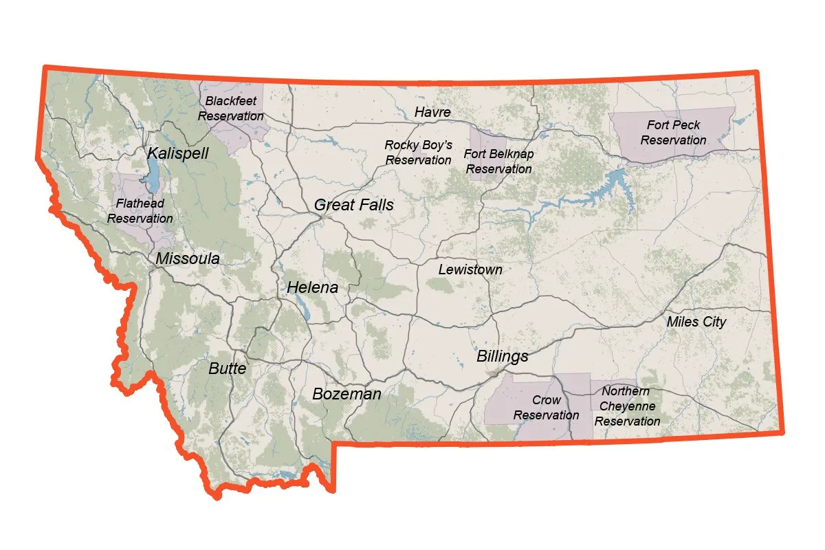 Map of U.S. Senate