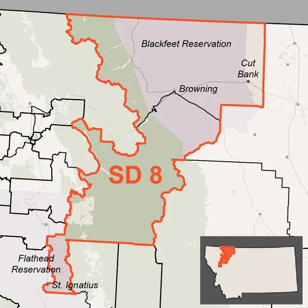 Map of SD 8